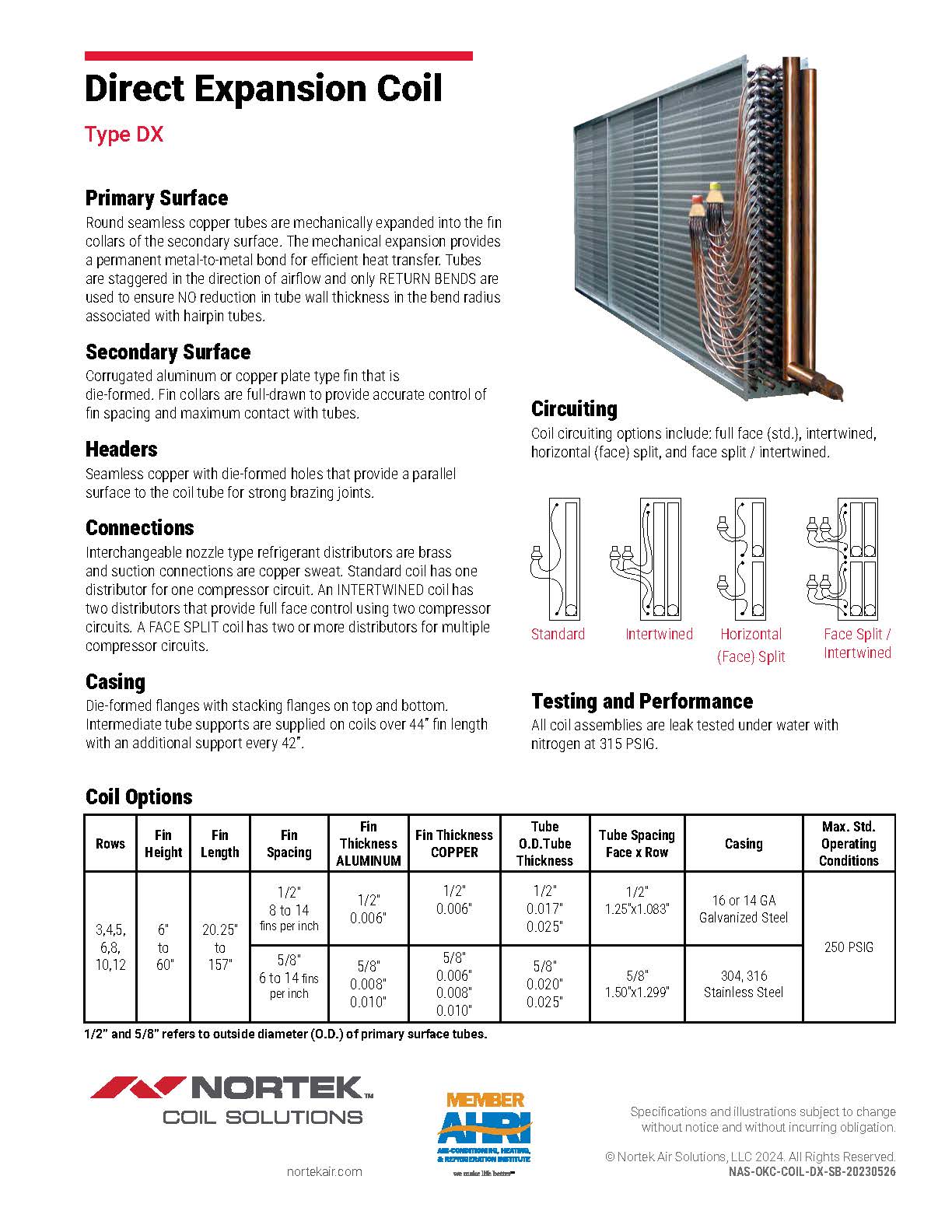 Direct-Expansion-Coil