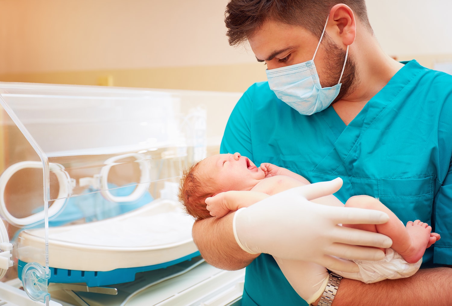 Nurse-and-Baby-in-Hospital