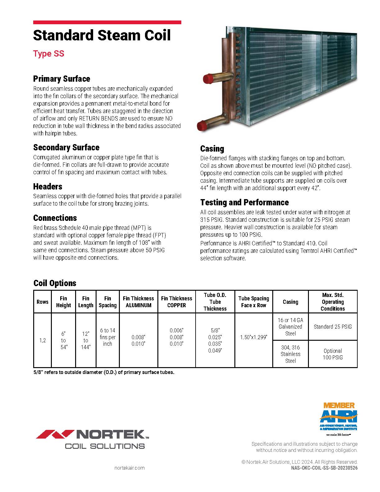 Standard-Steam-Coil