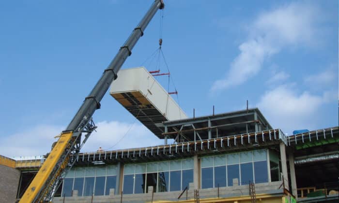 Mammoth Ultraline being placed on a rooftop